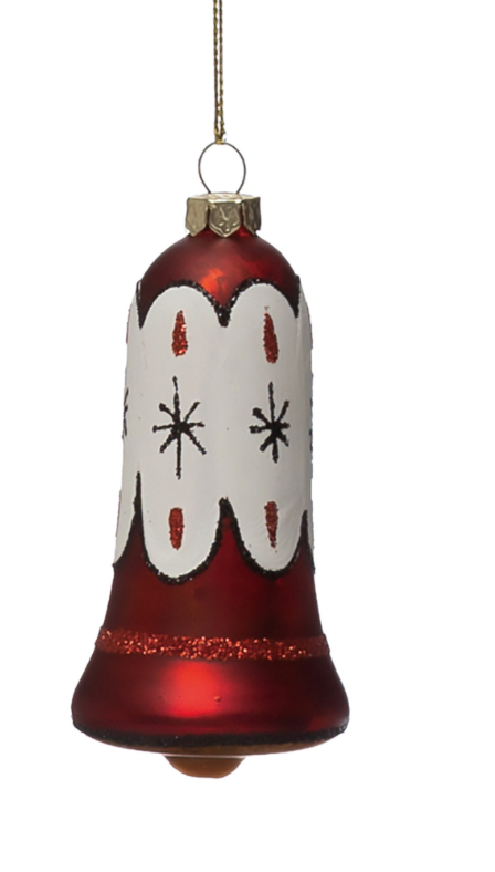 Hand-Painted Mercury Glass Bell