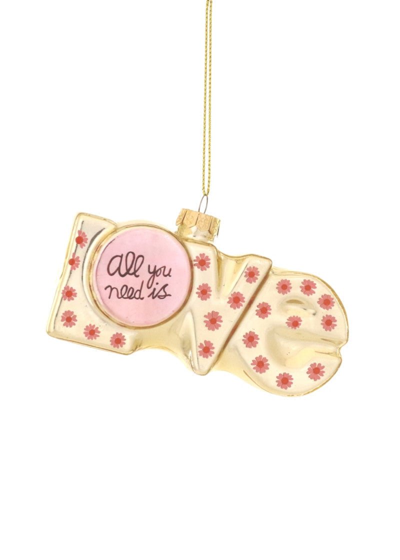 ALL YOU NEED IS LOVE Ornament - Clementine Home Floral Gift