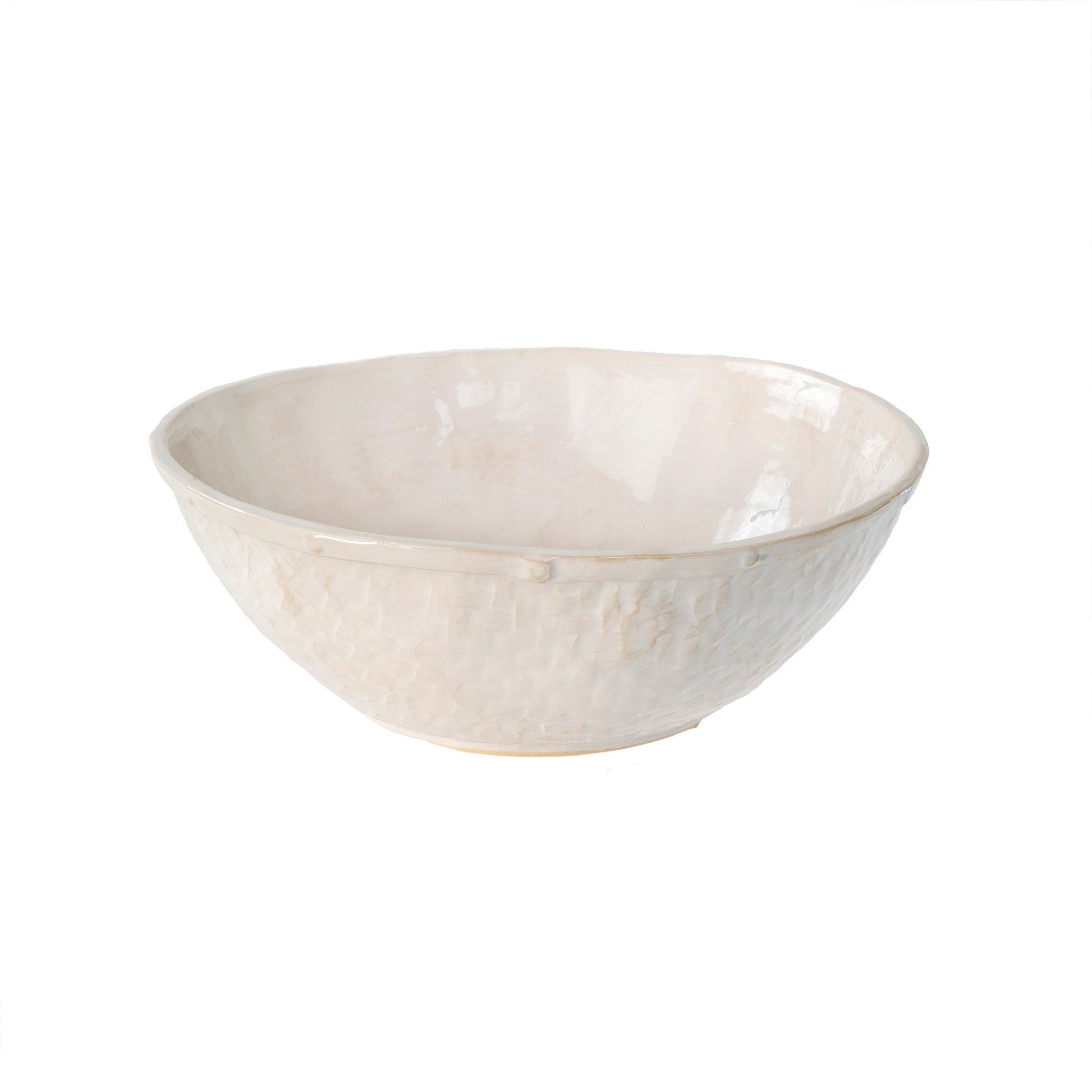 Basketweave Serving Bowl - Clementine Home Floral Gift
