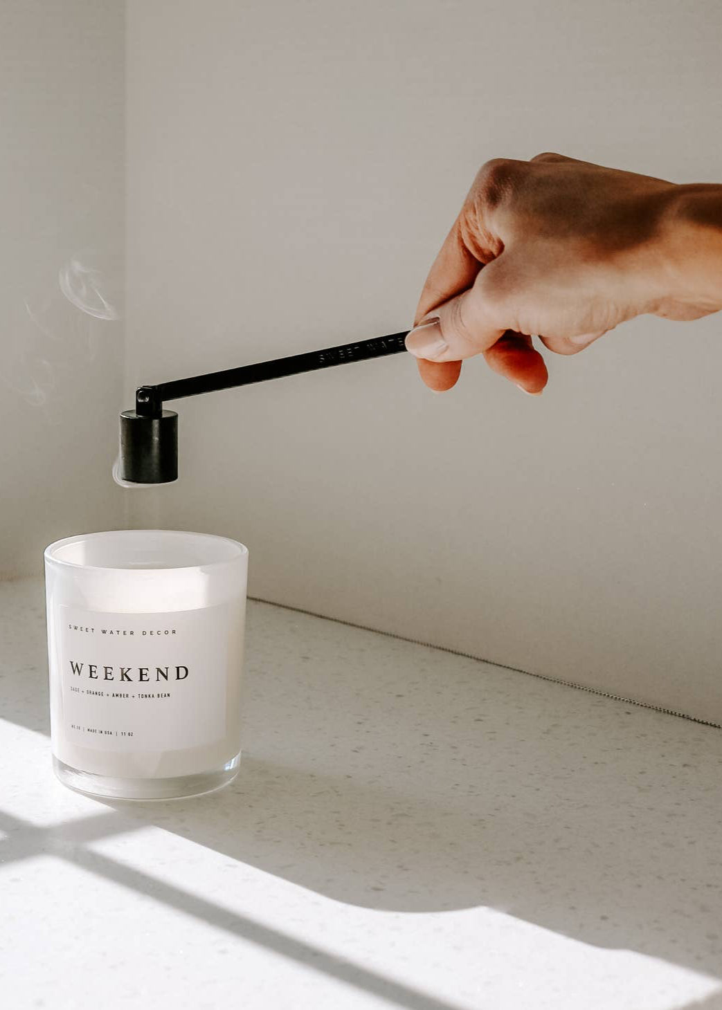 Black Candle Snuffer - Clementine Home Floral Gift