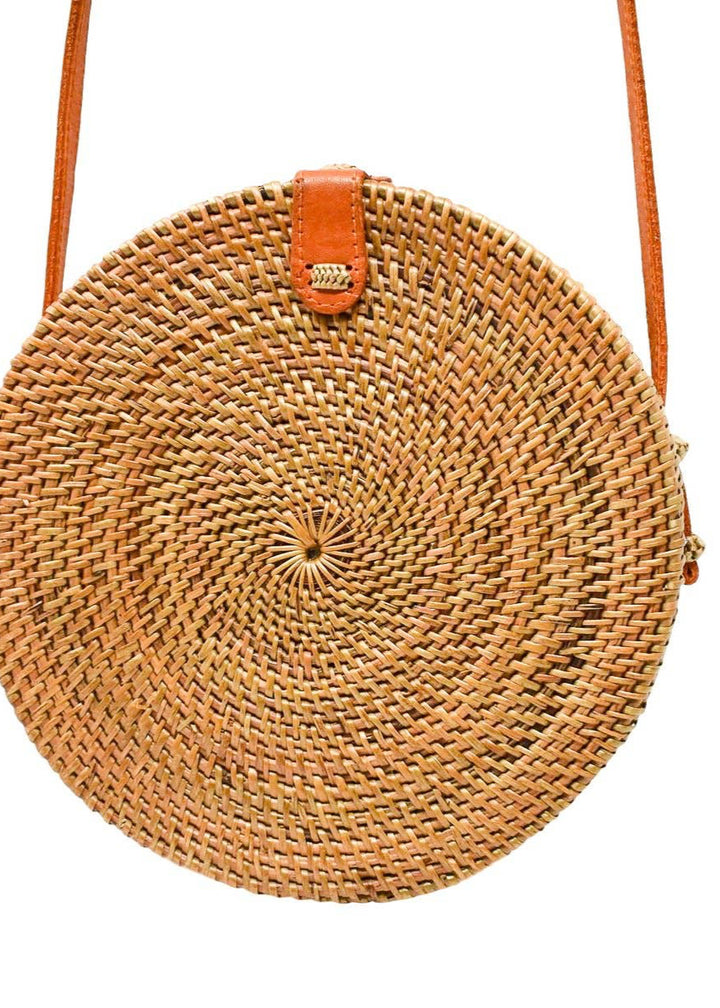 Camilla Round Rattan Bag - Clementine Home Floral Gift