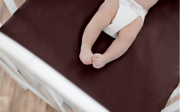 Fitted Crib Sheet - Chocolate