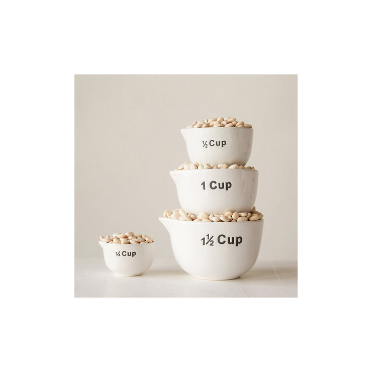 Stoneware Measuring Cups - Set of 4