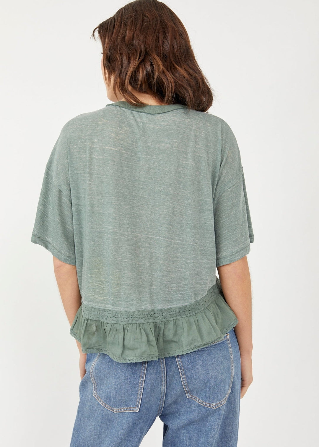 FALL IN LOVE TEE - Washed Army - Clementine Home Floral Gift