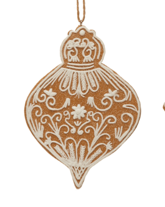 Gingerbread Cookie Ornament - Clementine Home Floral Gift