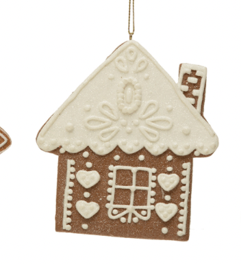 Gingerbread Cookie Ornament - Clementine Home Floral Gift