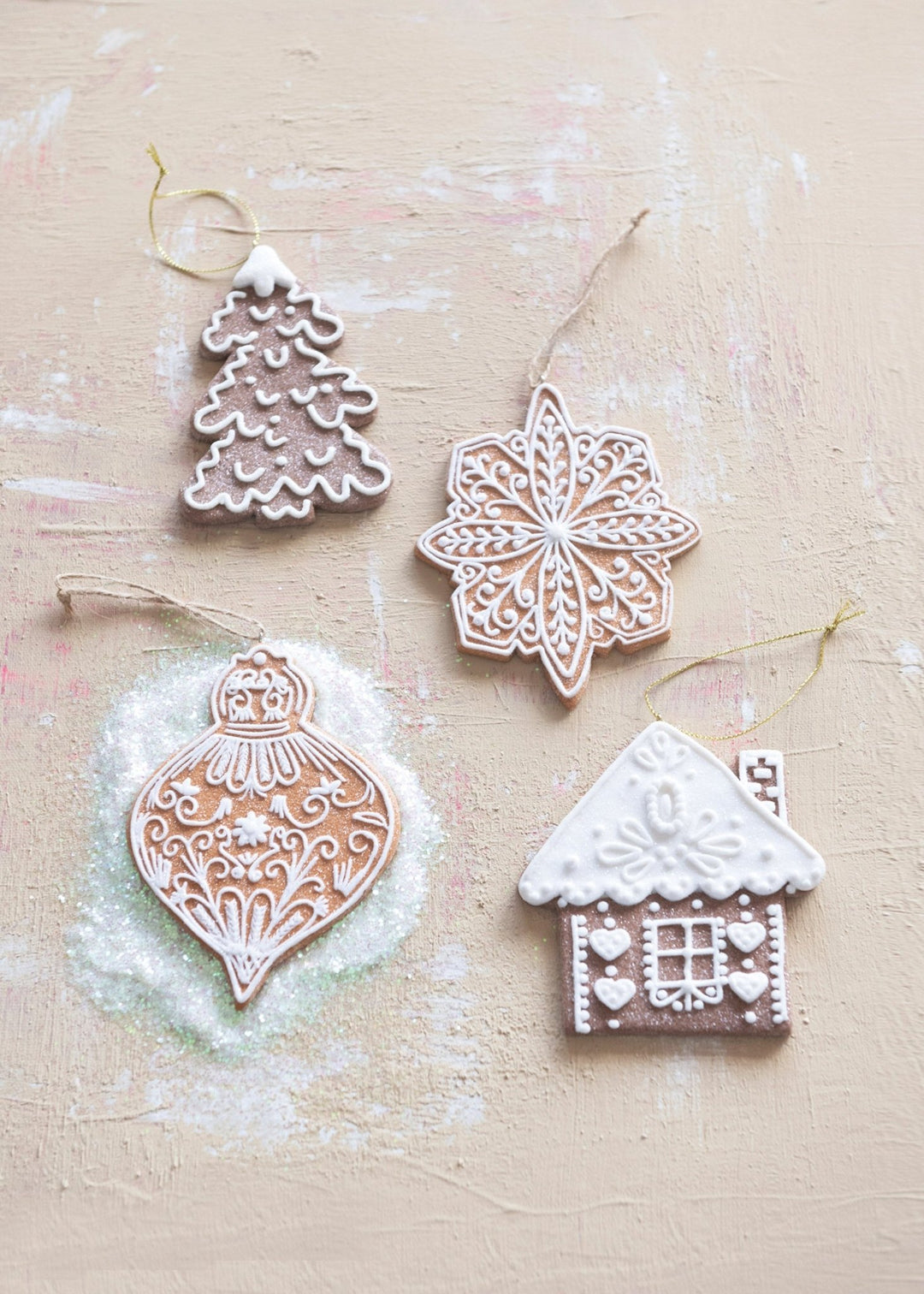Gingerbread Cookie Ornament - Clementine Home Floral Gift