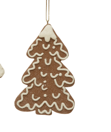 Gingerbread Cookie Ornament - Clementine Home Floral Gift