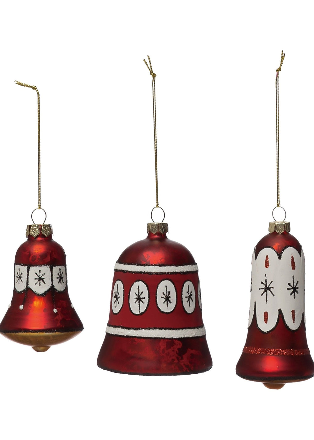 Hand - Painted Mercury Glass Bell - Clementine Home Floral Gift
