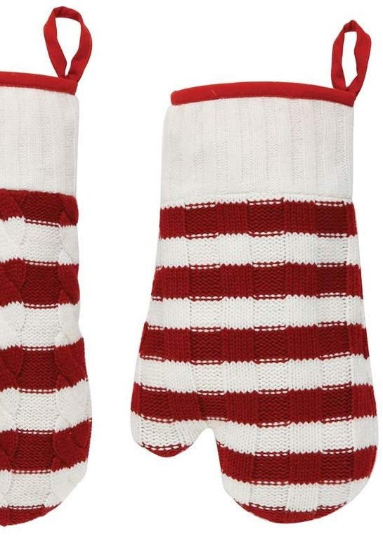 Knitted Mitten Stocking - Clementine Home Floral Gift