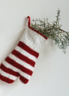 Knitted Mitten Stocking - Clementine Home Floral Gift