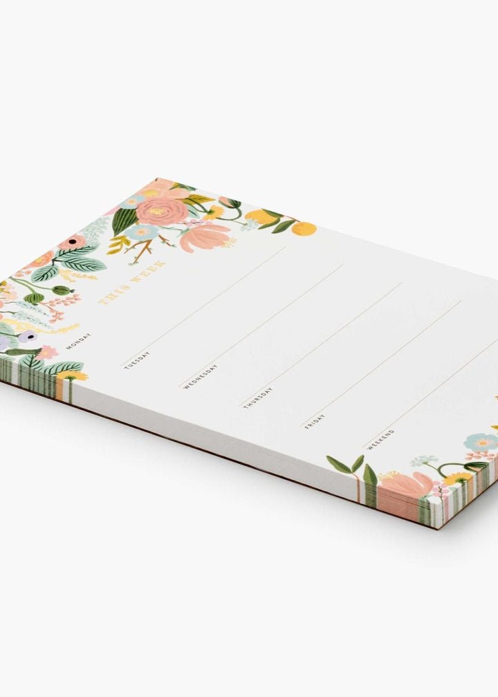 Large Memo Notepad - Garden Party - Clementine Home Floral Gift