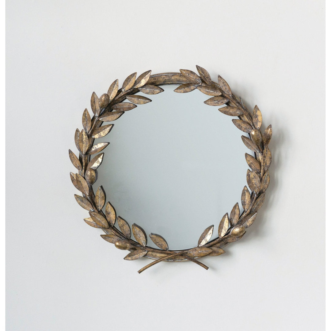 Laurel Wreath Wall Mirror - Clementine Home Floral Gift