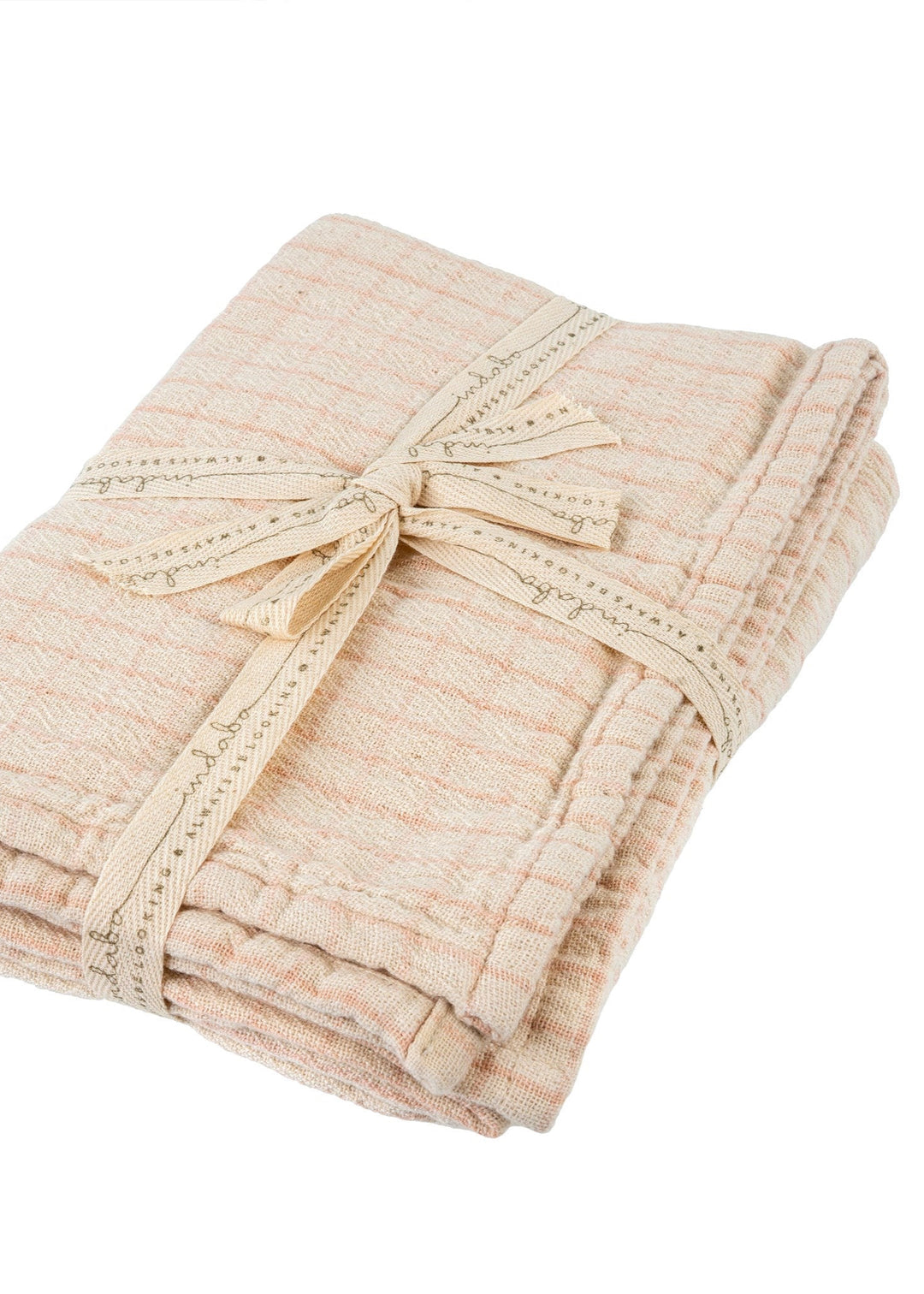 Mathilde Tea Towels, Set of 2 - Pink - Clementine Home Floral Gift
