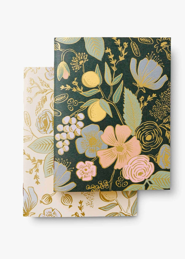 Pocket Notebook Set, Set of 2 - Collette - Clementine Home Floral Gift