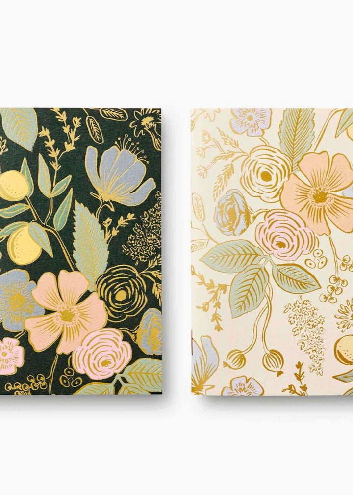 Pocket Notebook Set, Set of 2 - Collette - Clementine Home Floral Gift