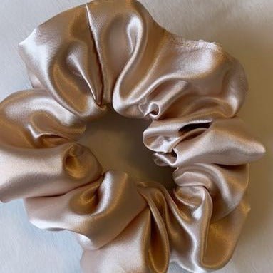 Satin Scrunchie - Champagne - Clementine Home Floral Gift