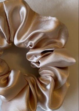 Satin Scrunchie - Champagne - Clementine Home Floral Gift
