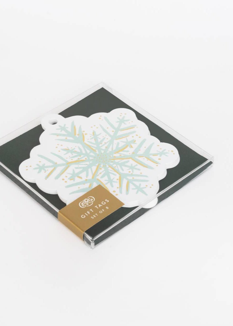 Snowflake Die - Cut Gift Tag - Clementine Home Floral Gift