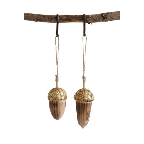 Wooden Acorn Ornament