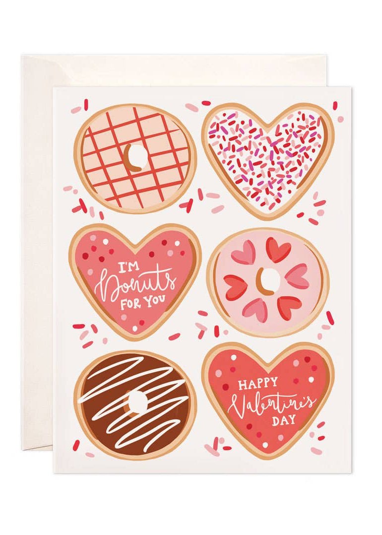 Valentine Donuts Greeting Card - Clementine Home Floral Gift