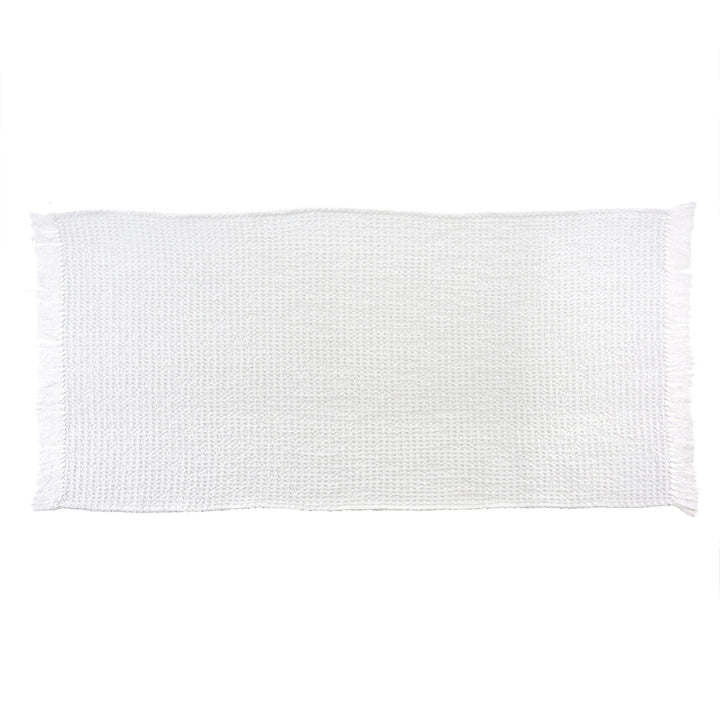 Waffle Towel - White - Clementine Home Floral Gift