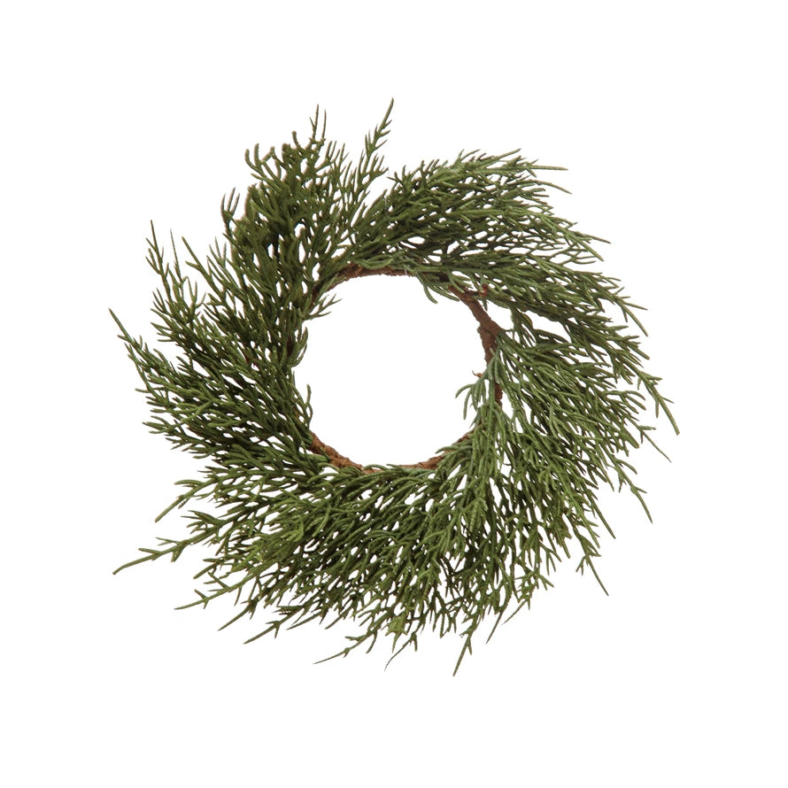 Round Faux Cypress Wreath